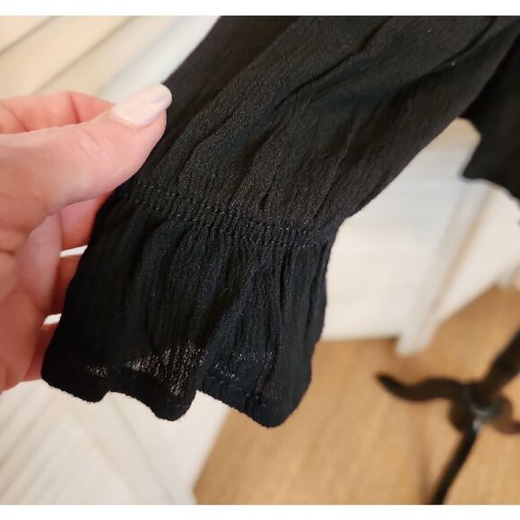 Dolls Kill Black Wrap Dress Size S NWT - Picture 2 of 4